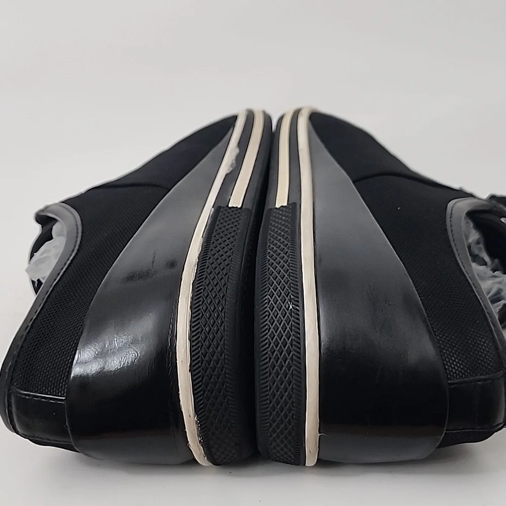 Zanzara Rory Black Leather Sneakers Size 12